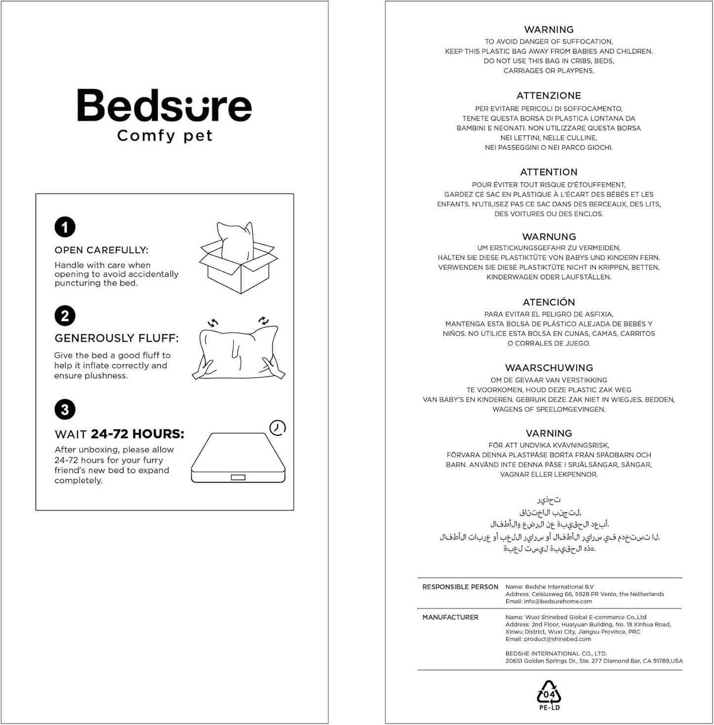 Large Dog Bed Sofa - Washable Orthopedic Dog Beds and Couch with Removable Flannel Cover, Waterproof Dog Pillow with U-Shape Bolster, Grey Squre Pet Bed, 89X63X16Cm