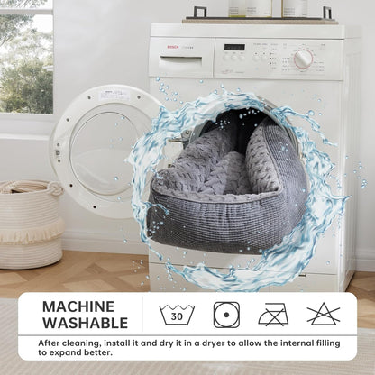 Extra Large Dog Bed Washable, XL Dogs Bed with Particle Memory Sponge&Cotton to Prevent Bone Diseases, XL Dog Bed with T-Shaped Pattern Fluff for 40KG Labrador/Golden Retriever, 90X65X23Cm