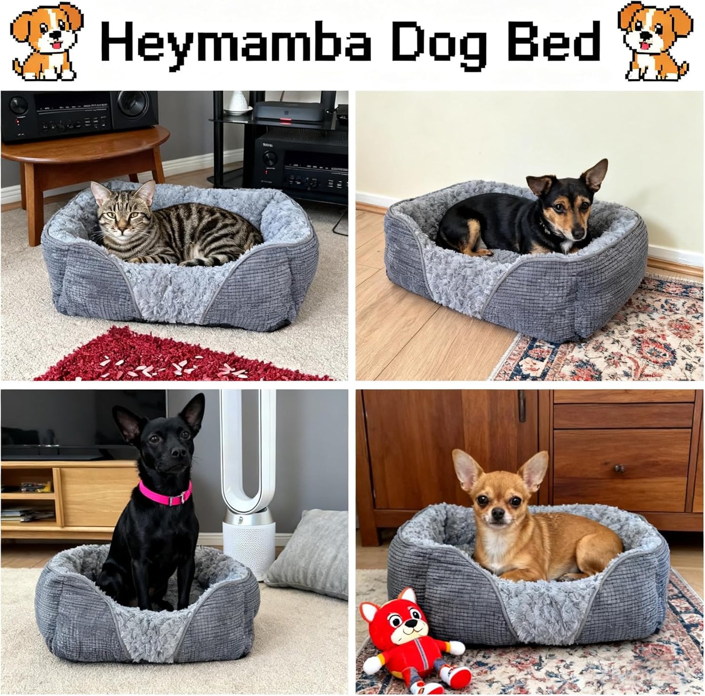 Extra Large Dog Bed Washable, XL Dogs Bed with Particle Memory Sponge&Cotton to Prevent Bone Diseases, XL Dog Bed with T-Shaped Pattern Fluff for 40KG Labrador/Golden Retriever, 90X65X23Cm